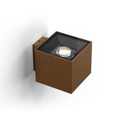 Spot De Perete Mr Beam Square, Oxidon Texturat, 3000K, Fără Dimare, Unghi 64°, 8W, Ip65, Cri>90