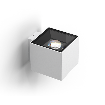 Spot De Perete Mr Beam Square, Alb Texturat, 2700K, Fără Dimare, Unghi 64°, 8W, Ip65, Cri>90