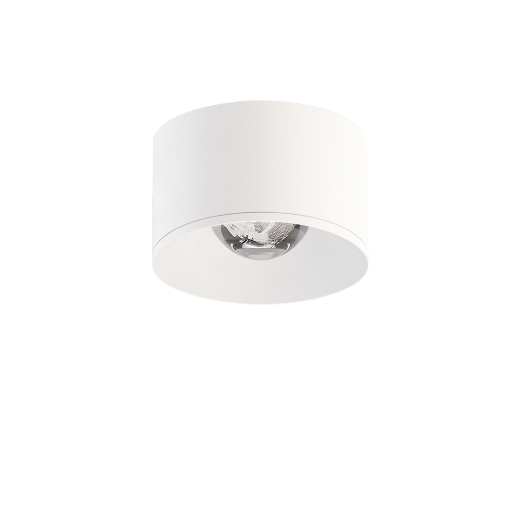 Spotlight Puck Outdoor, Textured White, 2700K, Non-Dimmable, 38° Beam Angle, 8W, IP65, CRI>90