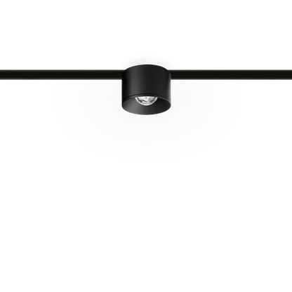 Track Spotlight Arkoslight Puck S 48V, Textured Black, 3000K, DALI, 42° Beam Angle, 6W, IP20, CRI>90