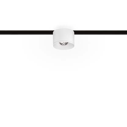 Spot Pentru Șină Arkoslight Puck S 48V, Alb Texturat, 2700K, Dali, Unghi 42°, 6W, Ip20, Cri>90