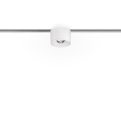 Spot Pentru Șină Arkoslight Puck S 48V, Alb Texturat - Șină Albă, 2700K, Dali, Unghi 42°, 6W, Ip20, Cri>90