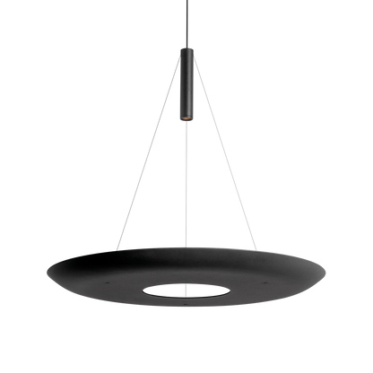 Pendant Tray 55 Base, Textured Black, 2700K, DALI, Beam Angle Up: 118° - Down: 29°, 5.6W, IP20, CRI>90, Max. 2 m
