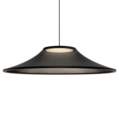 Pendul Warp 900, Negru Texturat, 2700K, Dali, Unghi 78°, 7,2W, Ip20, Cri>90, 2600 Mm