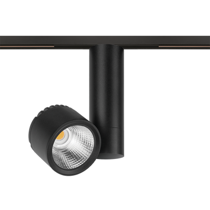 Spot Pentru Șină Arkoslight Zen Tube 48V Short, Negru Texturat, 2700K, Fără Dimare, Unghi 42°, 12W, Ip20, Cri>90