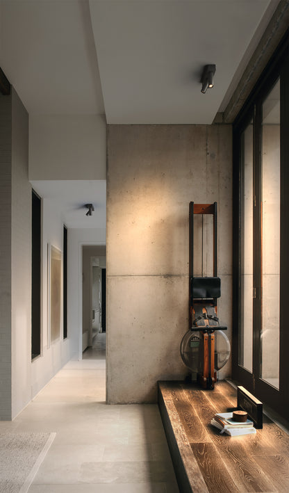 Spotlight Fit 35 Surface-Mounted Double, Textured Black, 3500K, DALI, 20° Beam Angle, 11W, IP20, CRI>90