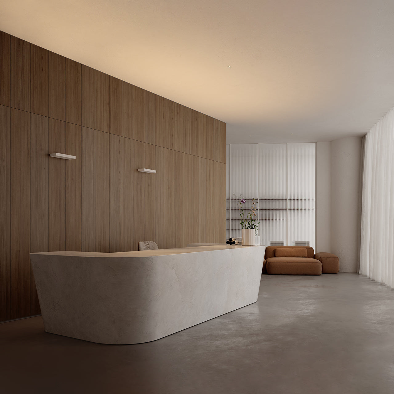 Wall Light Rec Asymmetric Mini, Textured White, 2700K, Non-Dimmable, 79° Beam Angle, 18.7W, IP20, CRI>90