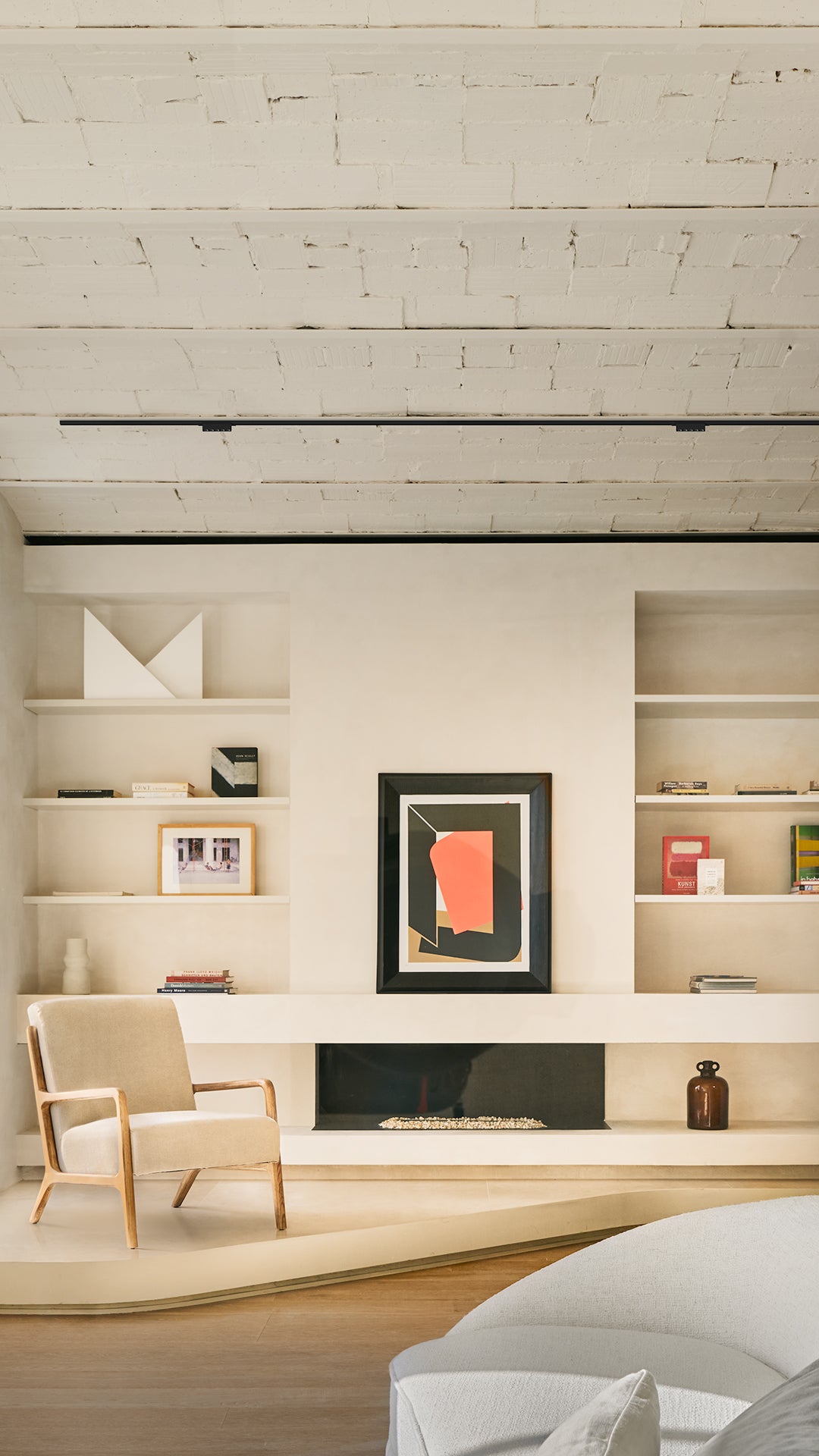 Spot Pentru Șină Arkoslight Minimal Black Foster Micro 24V Aplicat 5, Alb Texturat, 2700K, Dim Options, Unghi 37°, 7W, Ip20, Cri>90