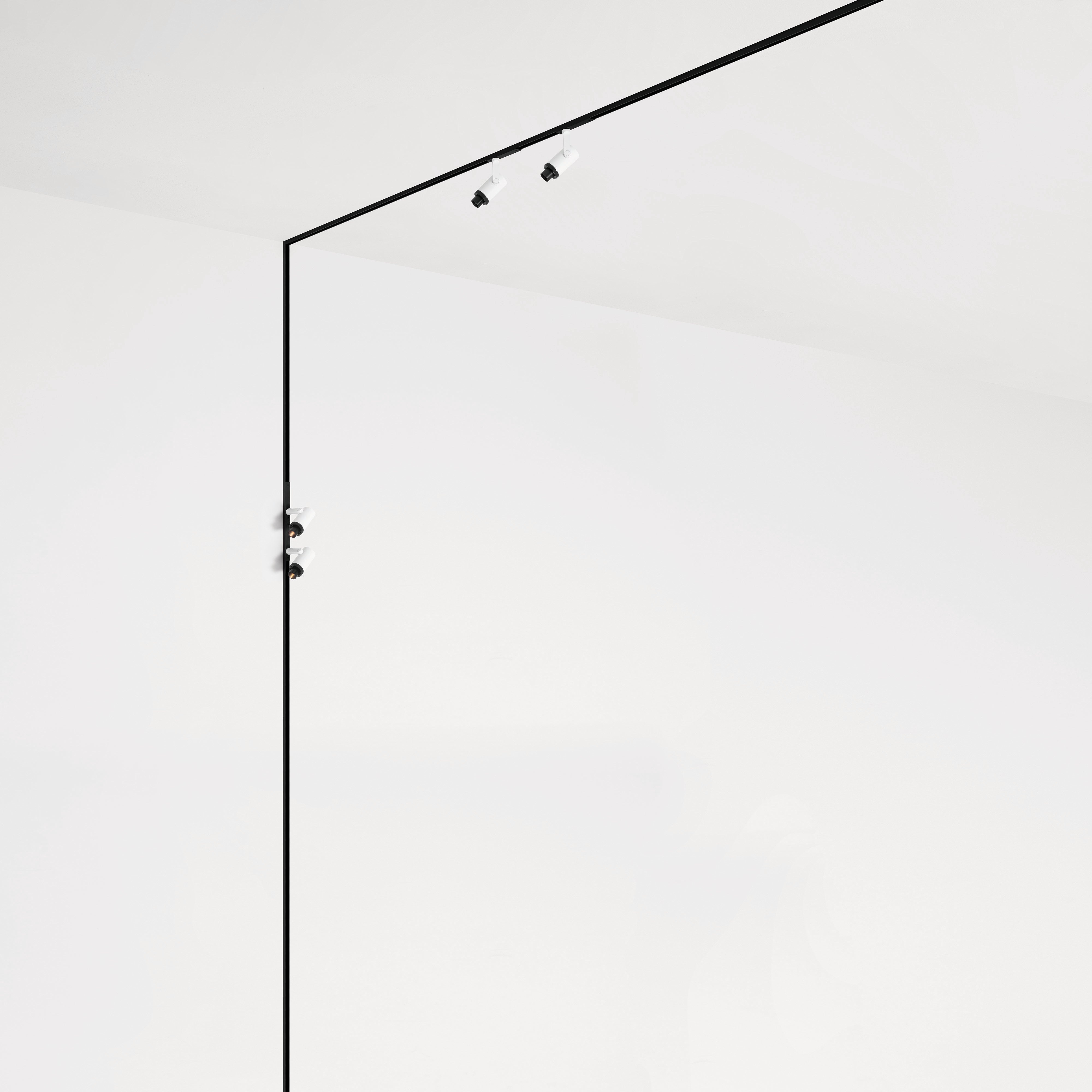 Spot Pentru Șină Arkoslight Minimal Plus Micro 24V, Alb Texturat, 3000K, Dim Options, Unghi 10°-35°, 4,7W, Ip20, Cri>90