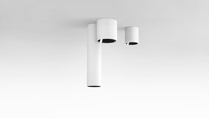 Spotlight Shot Light S Surface-Mounted, Textured White-Black, 3000K, Non-Dimmable / DALI / DALI - Push, 39° Beam Angle, 4 / 6 / 9W, IP20, CRI>90