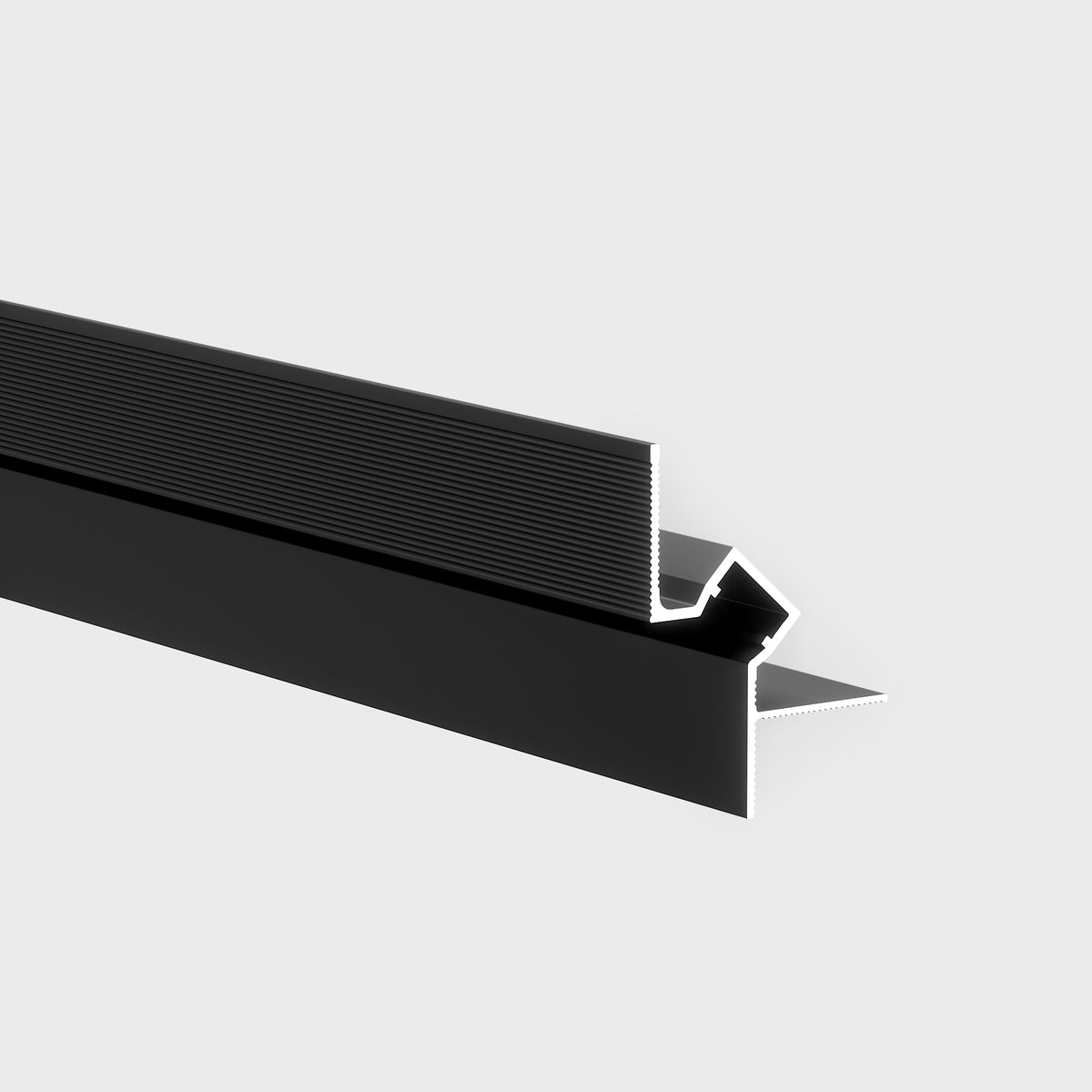 Profil Tip Scafă Ascunsă Shadow Gap Light, M3, Aluminiu, Negru Mat, Anodizat, 2 m, 42 x 55 mm