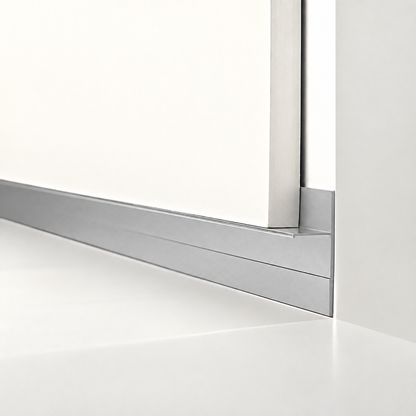 Profil Tip Plintă și Scafă Ascunsă Shadow Gap, PS130, Aluminiu, Argintiu, Anodizat, 2,7 m, 14,4 x 38,2 mm